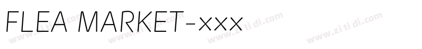 FLEA MARKET字体转换